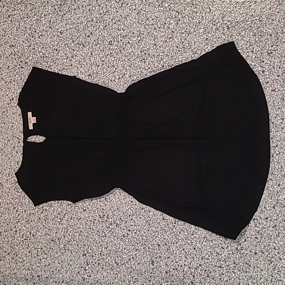 Mossimo Supply Co. Black Cap-Sleeve Casual Dress